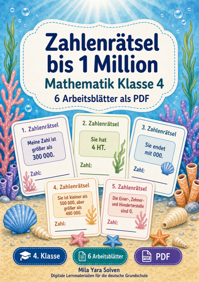 Cover: Zahlenrätsel bis 1 Million
