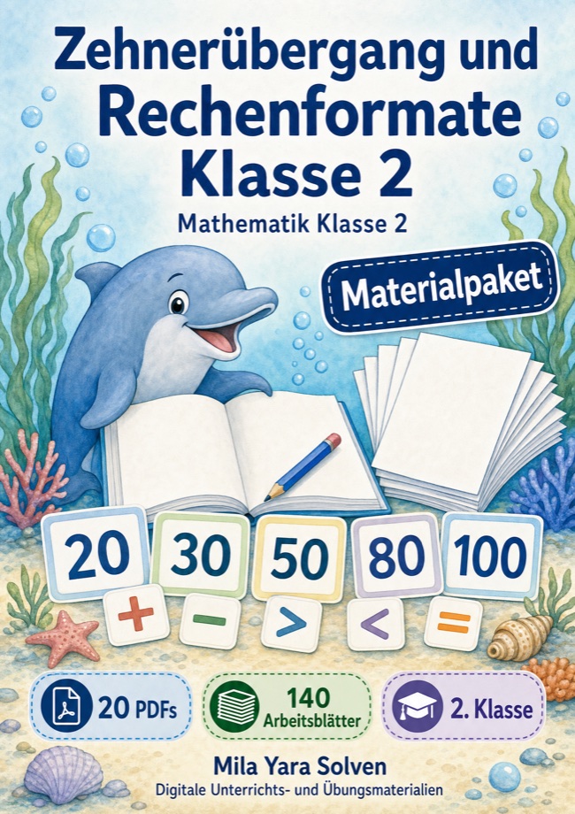 Cover: Zehnerübergang, Rechenformate und Sachaufgaben