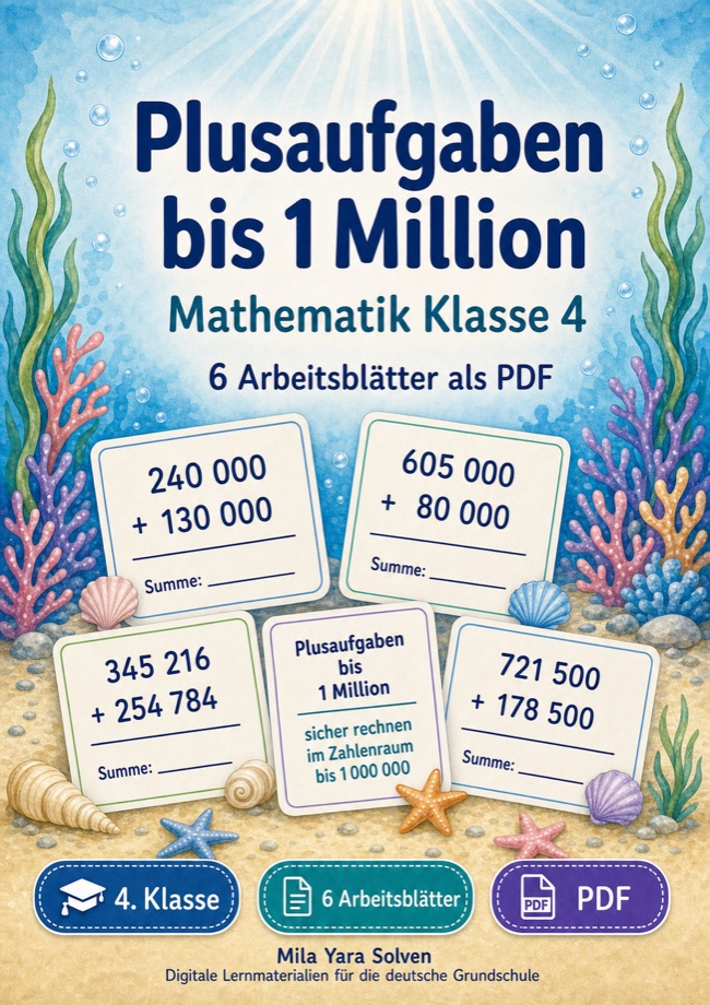 Cover: Plusaufgaben bis 1 Million
