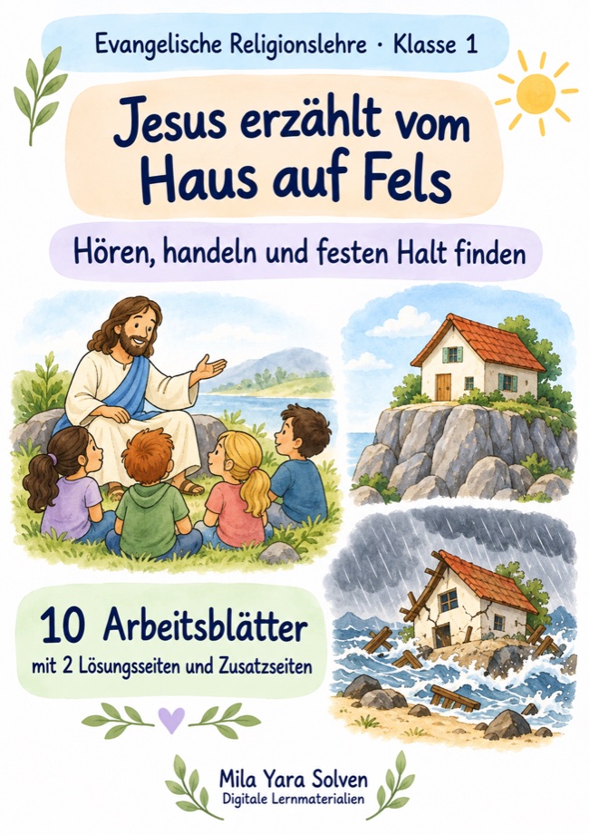 Cover: Jesus erzählt vom Haus auf Fels