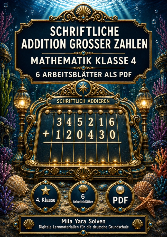 Cover: Schriftliche Addition großer Zahlen
