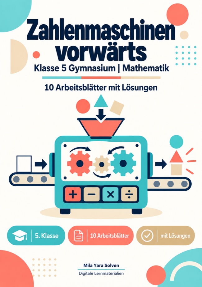 Cover: Zahlenmaschinen vorwärts Klasse 5 Gymnasium