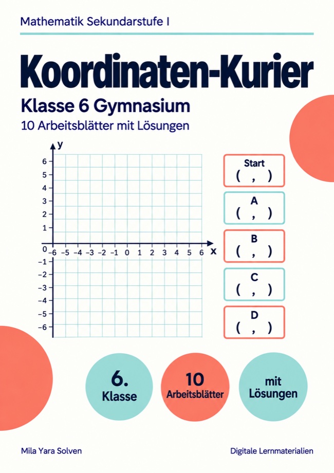 Cover: Koordinaten-Kurier Klasse 6 Gymnasium