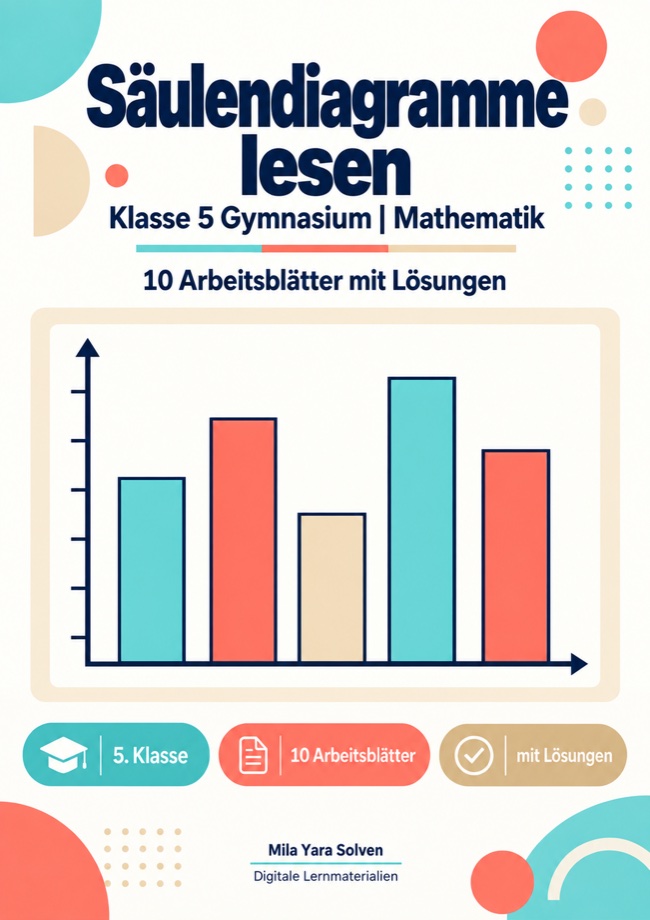 Cover: Säulendiagramme lesen Klasse 5 Gymnasium