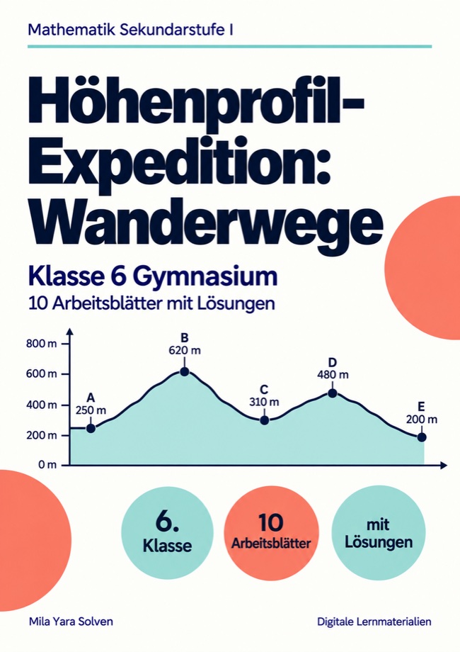 Cover: Höhenprofil-Expedition: Wanderwege Klasse 6 Gymnasium