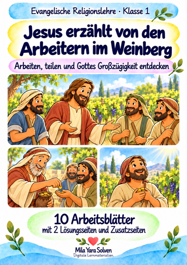 Cover: Jesus erzählt von den Arbeitern im Weinberg