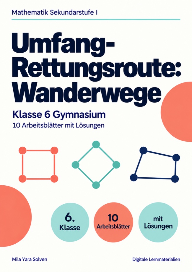 Cover: Umfang-Rettungsroute: Wanderwege Klasse 6 Gymnasium