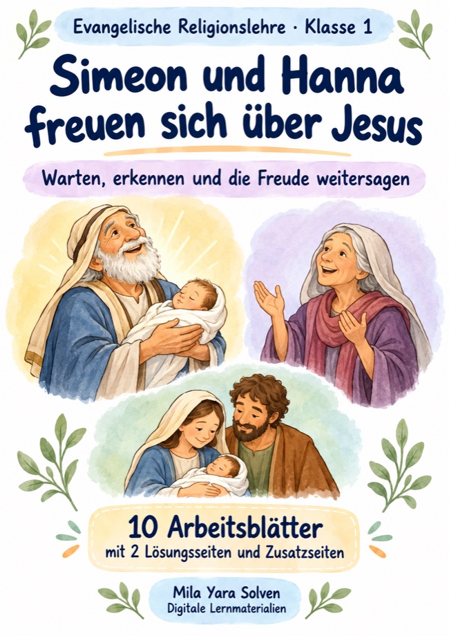 Cover: Simeon und Hanna freuen sich über Jesus