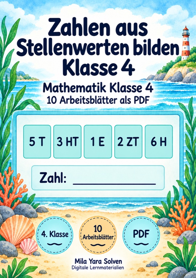 Cover: Zahlen aus Stellenwerten bilden