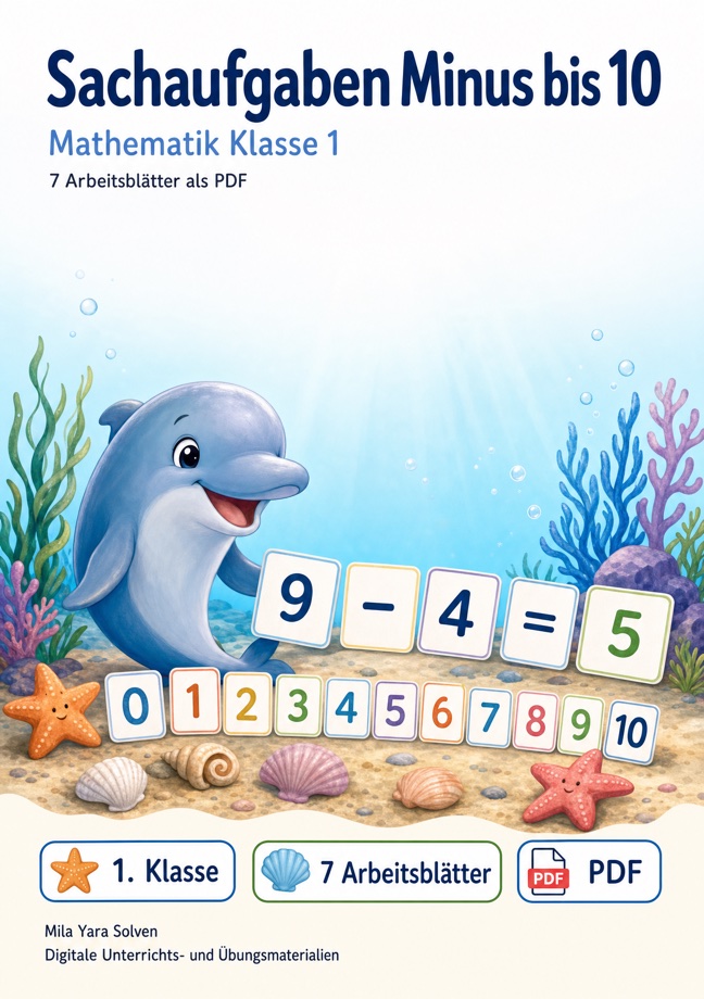 Cover: Sachaufgaben Minus bis 10