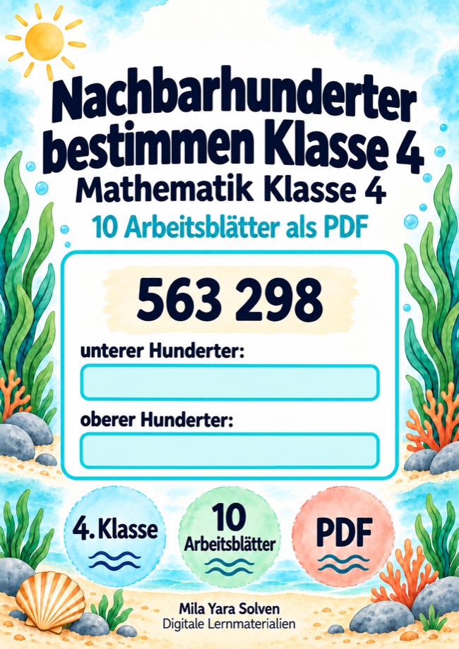 Cover: Nachbarhunderter bestimmen