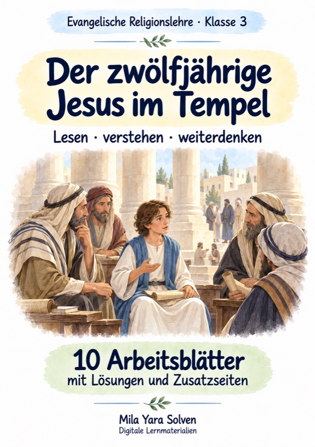 Cover: Der zwölfjährige Jesus im Tempel