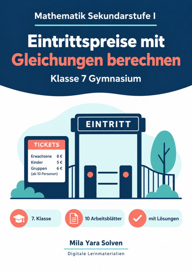 Cover: Eintrittspreise mit Gleichungen berechnen