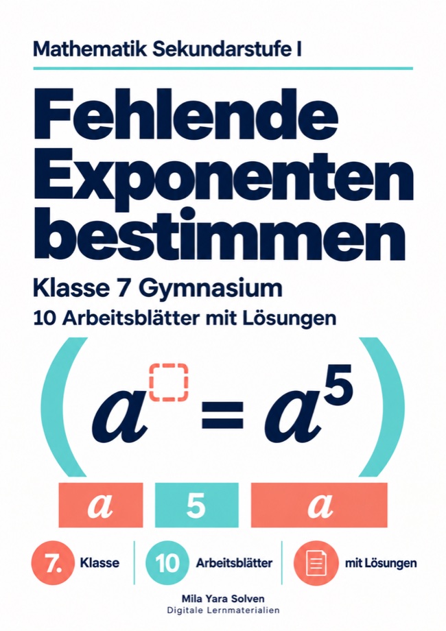 Cover: Fehlende Exponenten bestimmen