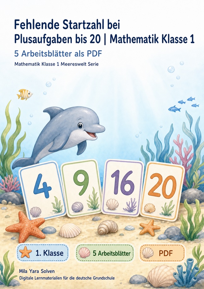 Cover: Fehlende Startzahl bei Plusaufgaben bis 20