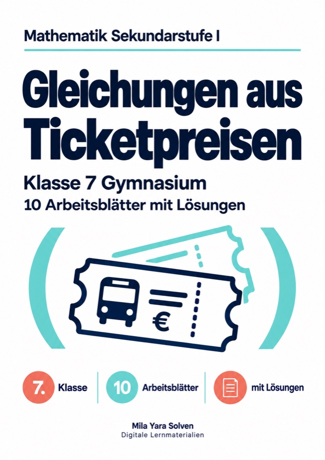 Cover: Gleichungen aus Ticketpreisen