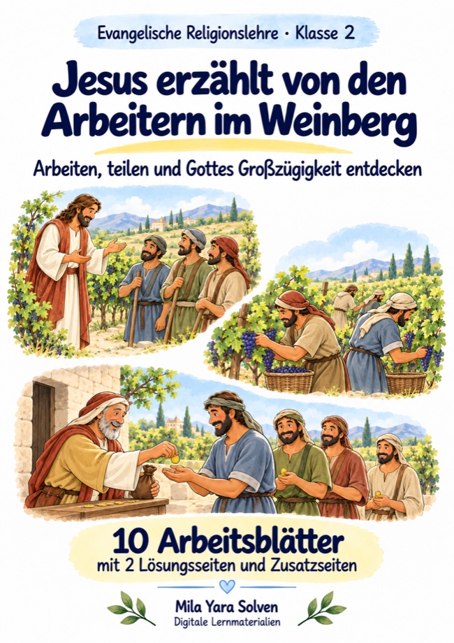 Cover: Jesus erzählt von den Arbeitern im Weinberg