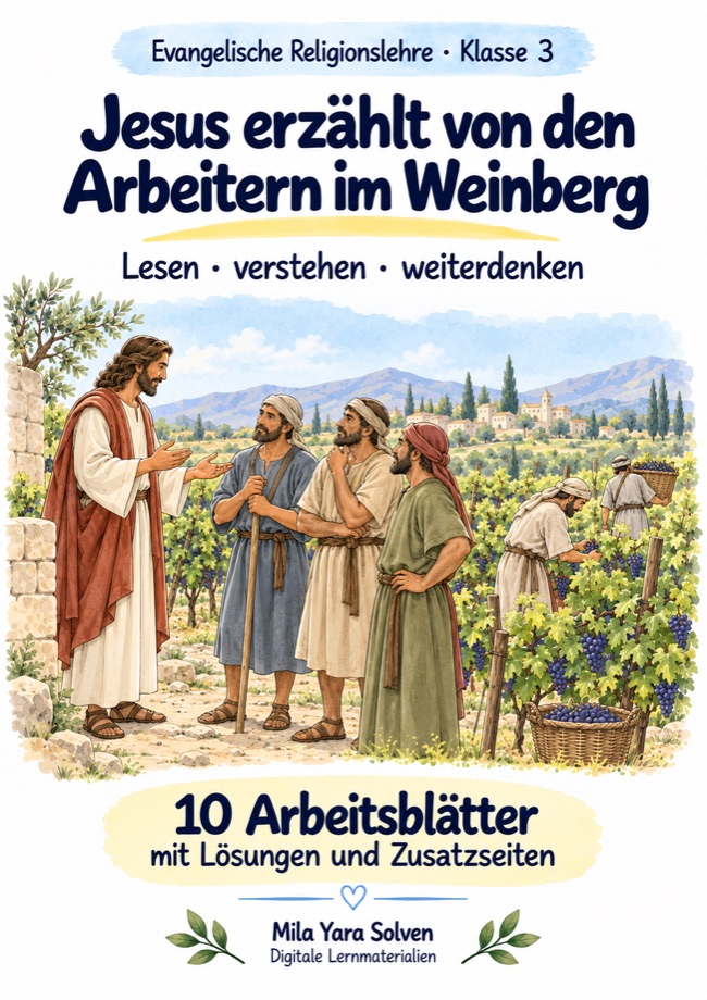 Cover: Jesus erzählt von den Arbeitern im Weinberg