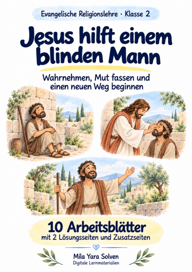 Cover: Jesus hilft einem blinden Mann