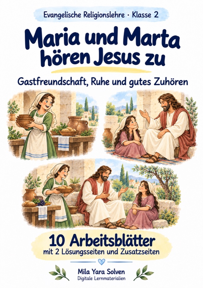 Cover: Maria und Marta hören Jesus zu