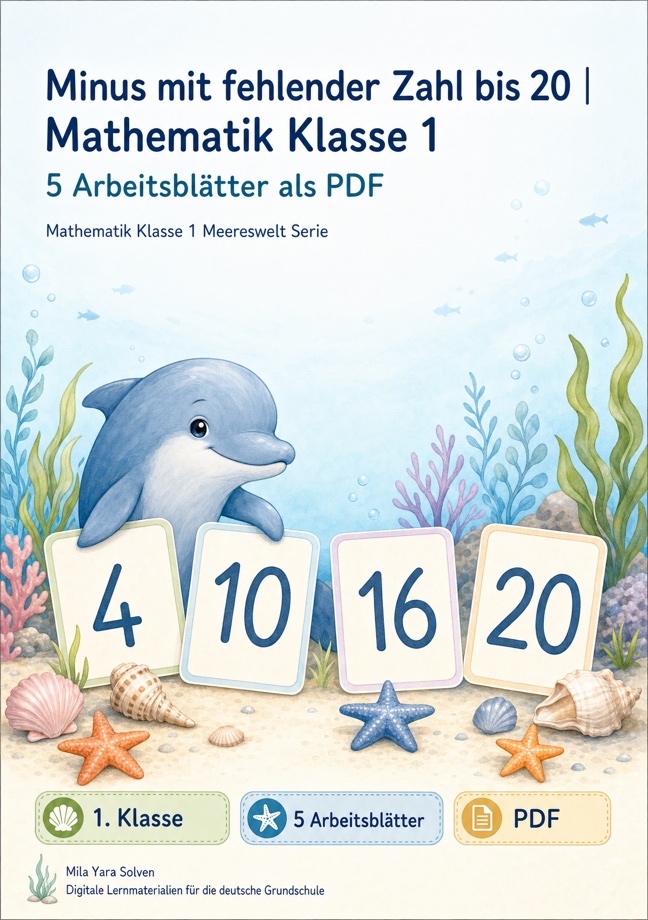 Cover: Minus mit fehlender Zahl bis 20