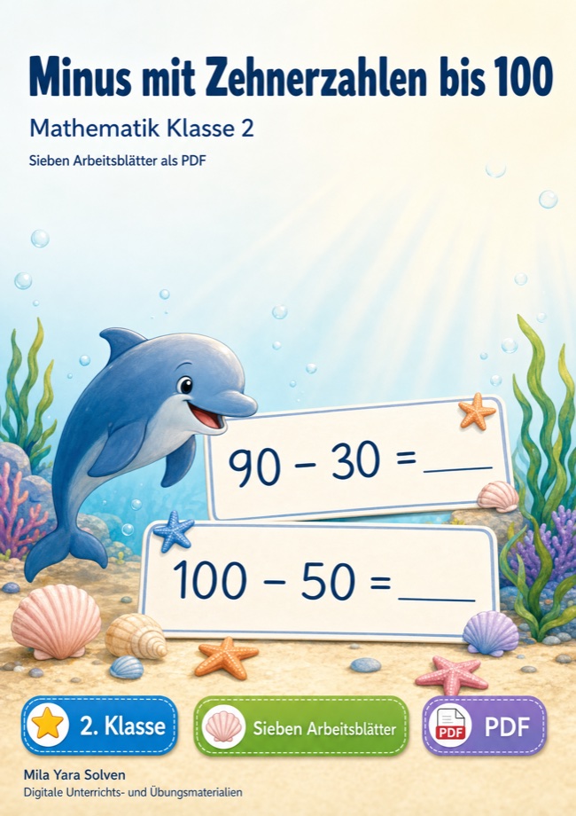 Cover: Minus mit Zehnerzahlen bis 100