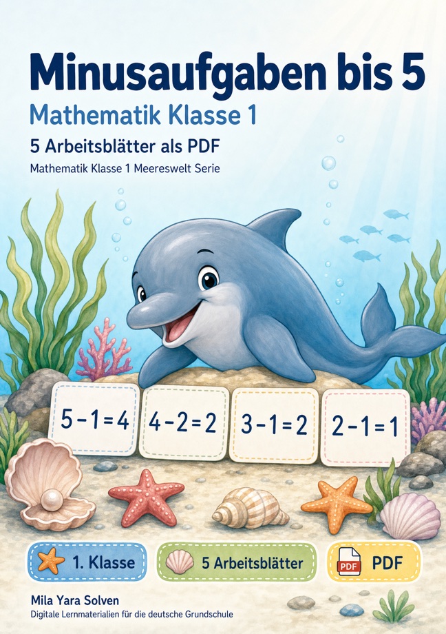 Cover: Minusaufgaben bis 5