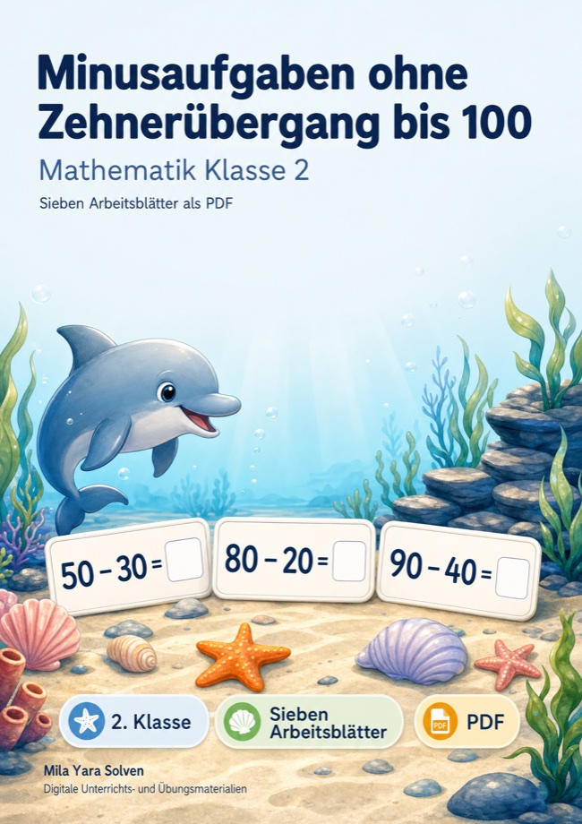 Cover: Minusaufgaben ohne Zehnerübergang bis 100
