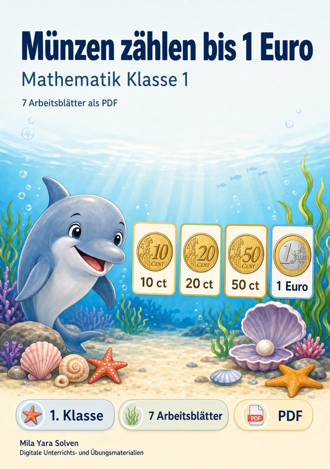 Cover: Münzen zählen bis 1 Euro