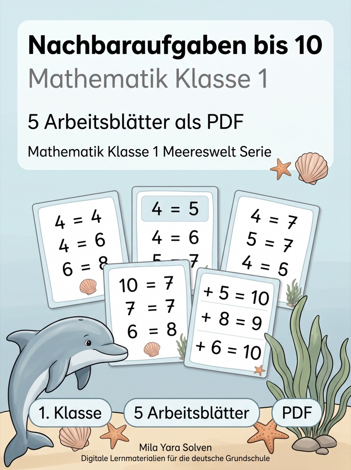 Cover: Nachbaraufgaben bis 10
