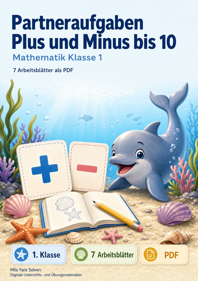 Cover: Partneraufgaben Plus und Minus bis 10