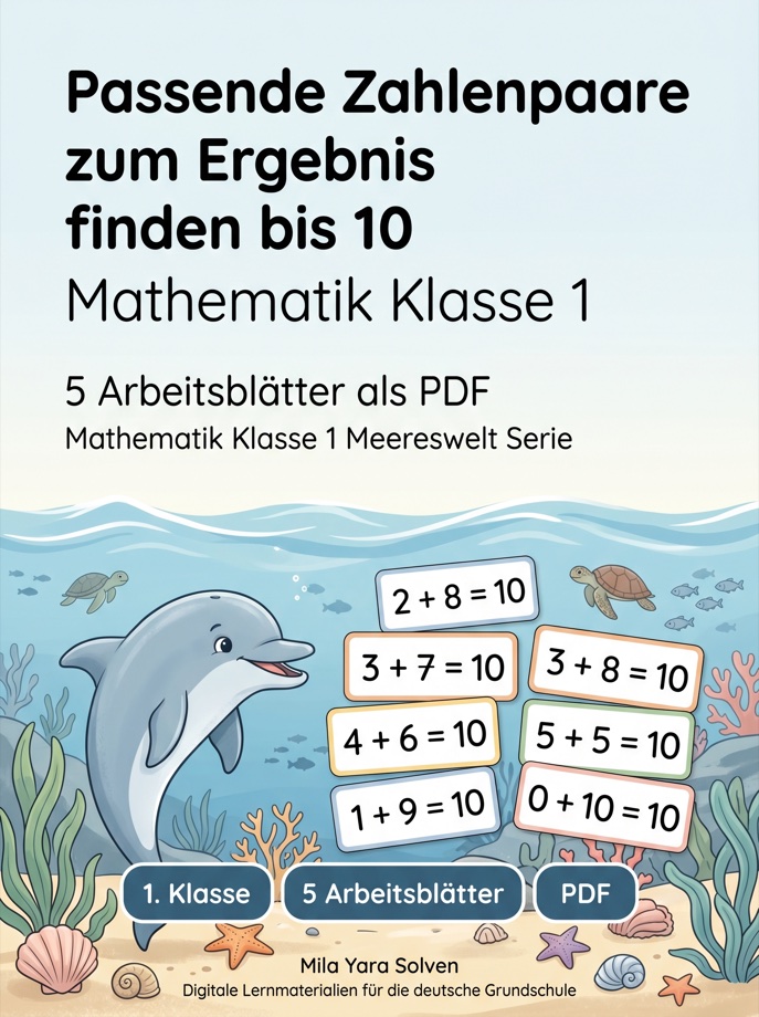 Cover: Passende Zahlenpaare zum Ergebnis finden bis 10