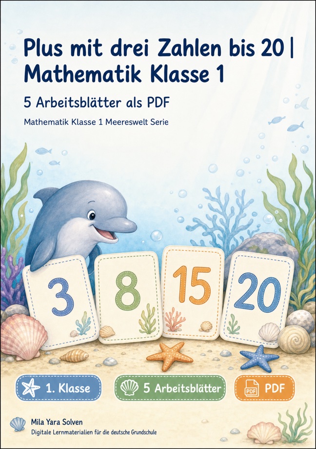 Cover: Plus mit drei Zahlen bis 20