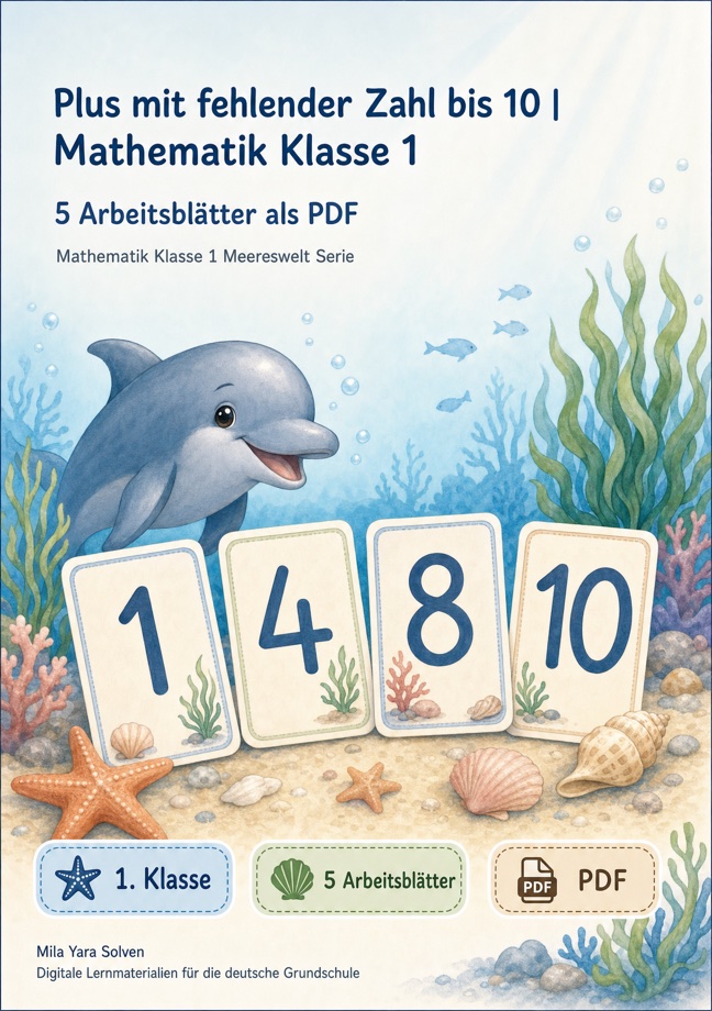 Cover: Plus mit fehlender Zahl bis 10