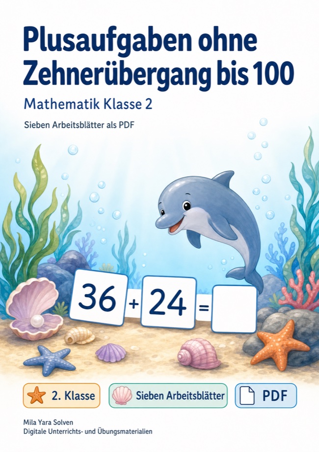 Cover: Plusaufgaben ohne Zehnerübergang bis 100
