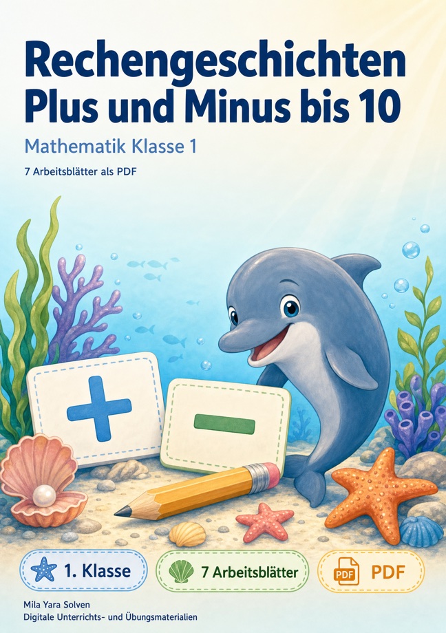 Cover: Rechengeschichten Plus und Minus bis 10