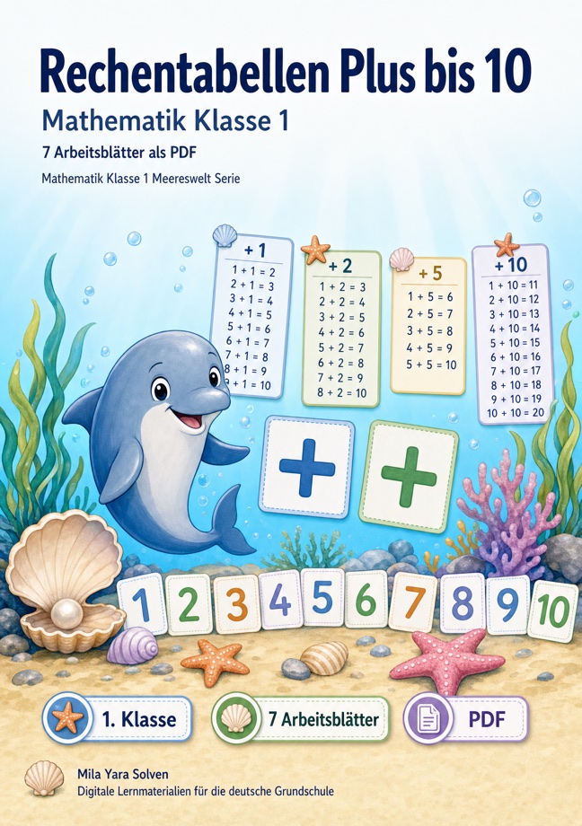 Cover: Rechentabellen Plus bis 10