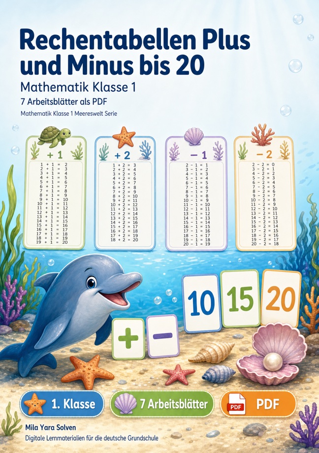 Cover: Rechentabellen Plus und Minus bis 20