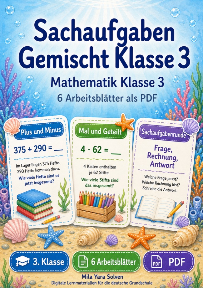 Cover: Sachaufgaben Gemischt