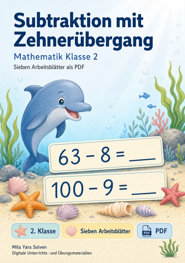 Cover: Subtraktion mit Zehnerübergang