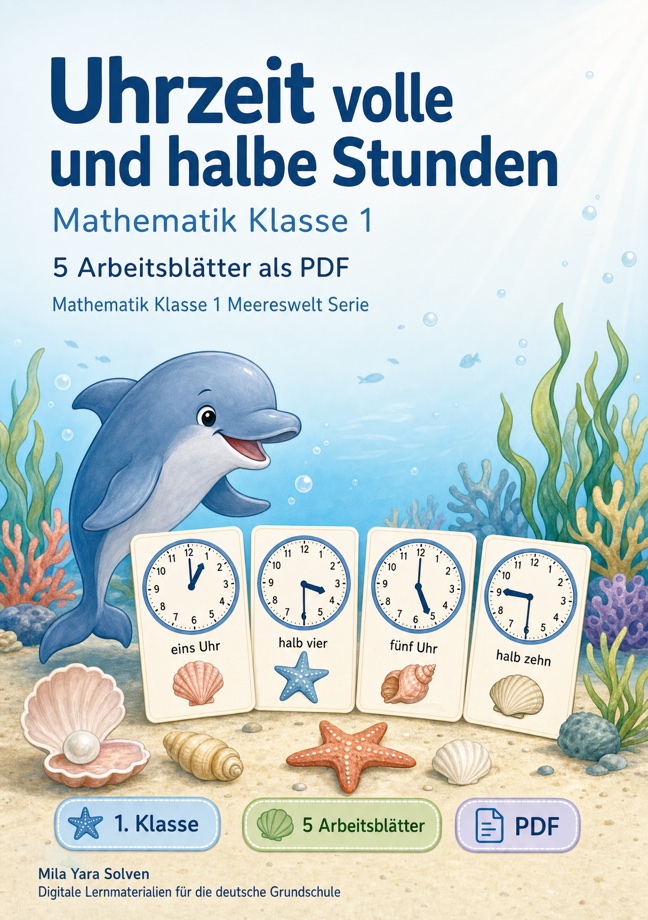Cover: Uhrzeit volle und halbe Stunden