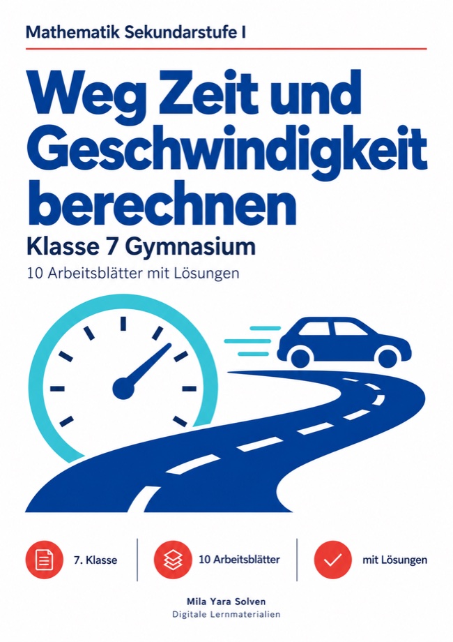 Cover: Weg Zeit und Geschwindigkeit berechnen